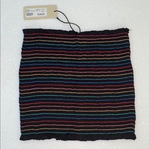 Black and Rainbow Tube Top